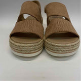 Dr. Scholls Size 8 Women's Tan Cut Out Espadrille Sandals