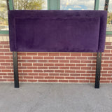 Purple Velvet Queen Headboard