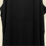 Athleta Size M Women's Black Solid Fit And Flare Dress
