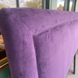 Purple Velvet Queen Headboard