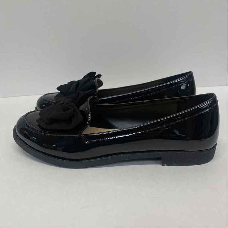 London Rack Size 10 Women's Black Solid Loafer Shoes