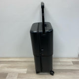 Velo Black Solid Suitcase Carry on expandable to Checking Bag