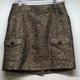 Eddie Bauer Size 4 Women's Gold Textured Short Skirt