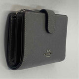 Coach Gray Solid Leather Wallet