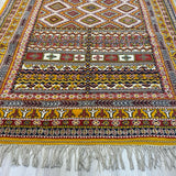 Yellow-Multicolor Wool Rug
