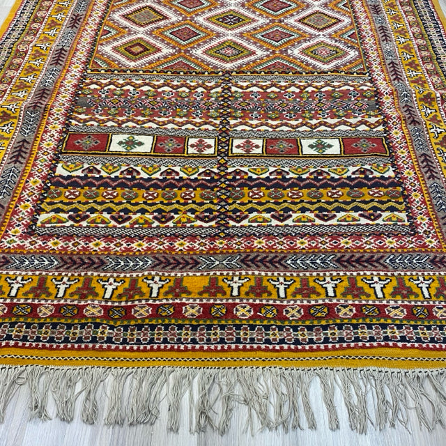 Yellow-Multicolor Wool Rug
