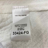 Franne Golde Size M-8 Women's White Solid A Line-Maxi Skirt