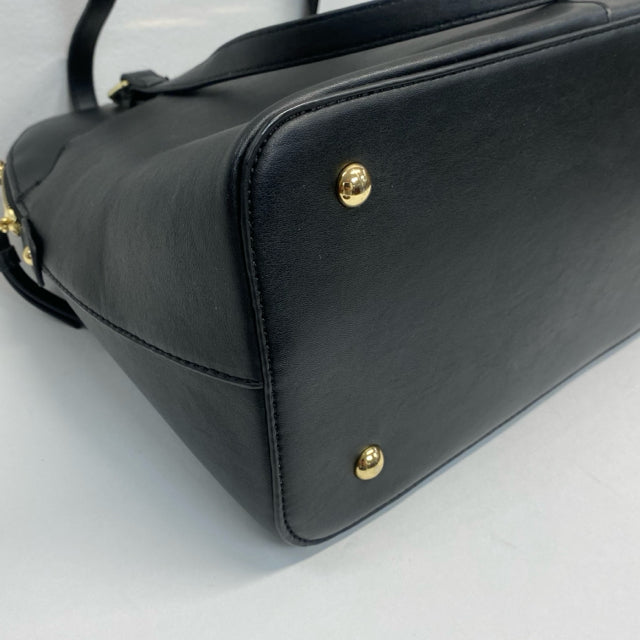 Adrienne Vittadini Black Leather Satchel store