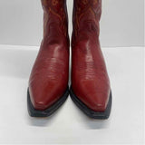 Laredo Size 7 Women's Red Embroidered Western Boots