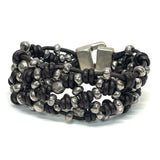 Uno de 50 Brown-Sillver Sterling Silver Bracelet