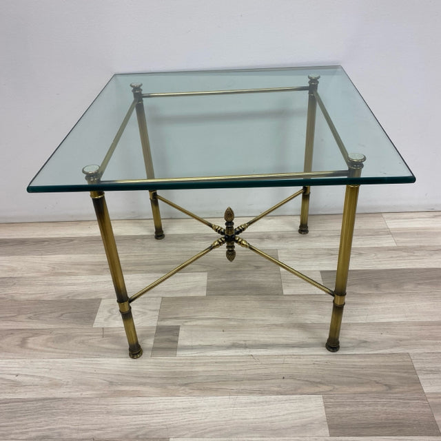 Clear-Brass Brass Table