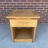 This End Up Single Drawer Brown Solid Wood Nightstand