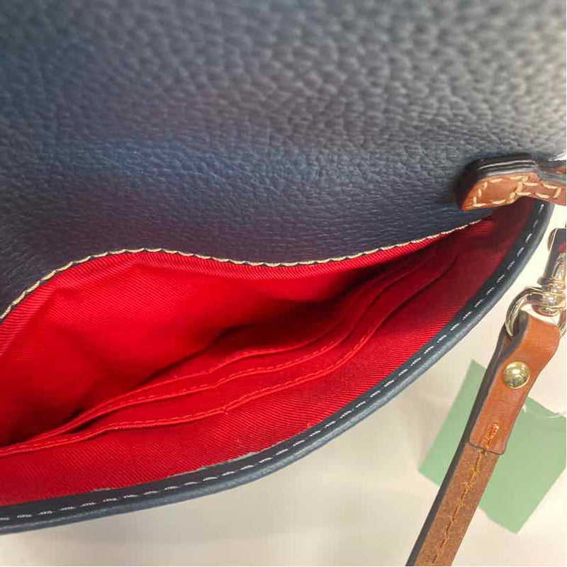 Dooney & Bourke Teal Pebbled Leather Crossbody Handbag