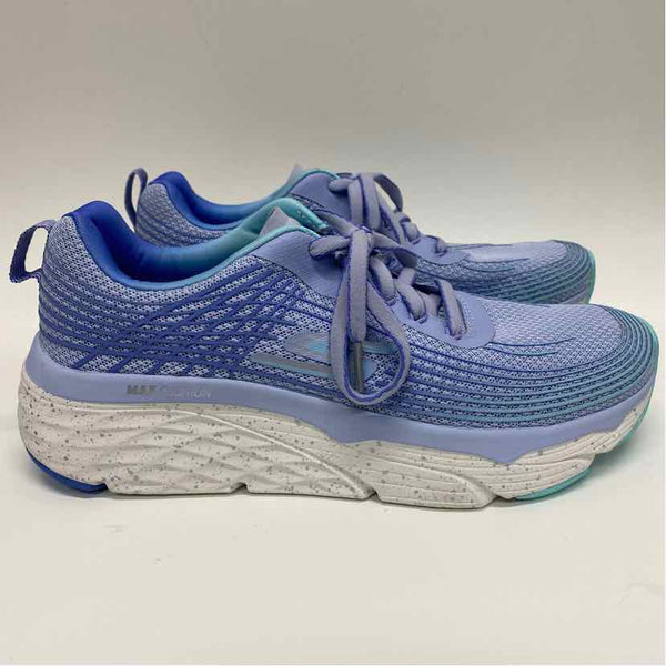 Skechers Size 8.5 Women's Light Blue Stripe Lace Up Sneakers