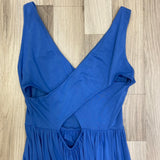 Loft Ann Taylor Women's Size S Light blue Solid Strappy Dress
