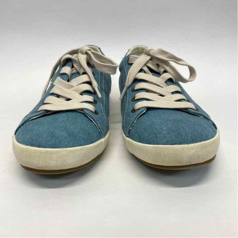 Taos Size 8.5 Women's Teal Tweed Sneakers Shoes