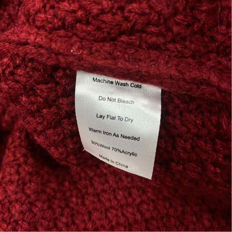 Kiel James Patrick Size L Women's Red Roses Sweater Dress