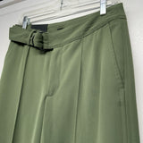 Banana Republic Size 4 Women's Green Solid Wide Leg Pants