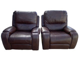 Rocking Brown Faux leather Recliner