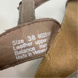 Dansko Size 38-7.5 Women's Tan Solid Slingback Shoes