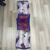 Laurel Burch Blue-Multicolored Silk Scarf