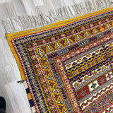 Yellow-Multicolor Wool Rug