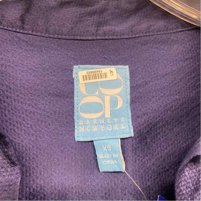 COOp Barneys New york Size XS Women's Blue Solid Tunic Dress
