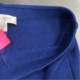 St. John Size 10 Women's Navy Solid Pull On Pants