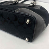 Coach Black Canvas Monogram Shoulder Handbag