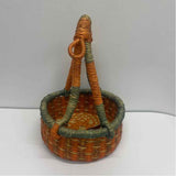 Alaffia Baskets Orange-Green Savannah Grass Basket