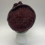 LaFenice Gray-Burgundy Wool Hat