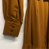 Alex Marie Size 6-S Women's Brown Solid Shirt Dress