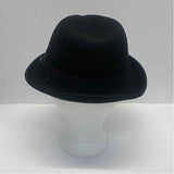Goorin Bros Black Wool Solid Fedora Hat