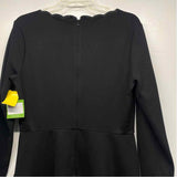 Kate Spade Size 12-L Women's Black Solid Fit And Flare Dress