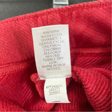 J.Jill Size M-8 Women's Red Washed Pull On Skirt