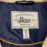 G.H.Bass & Co. Women's Size M Navy Solid Zip Up/Hoodie Coat