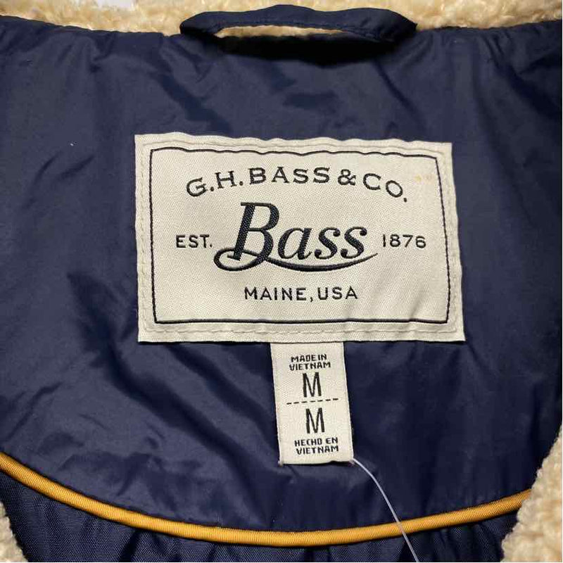 G.H.Bass & Co. Women's Size M Navy Solid Zip Up/Hoodie Coat