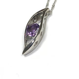 Amethyst Sterling Silver Necklace