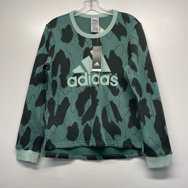 Adidas Women's Size S Green Camoflage Sweatshirt Sweatshirt