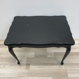 Black Wood Distressed Side Table