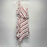 Banana Republic Size 2-XS Women's White-Red Stripe Scarf Dress
