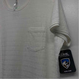 Kuhl Size Xl Women's White Textured Short Sleeve T-Shirt Dress