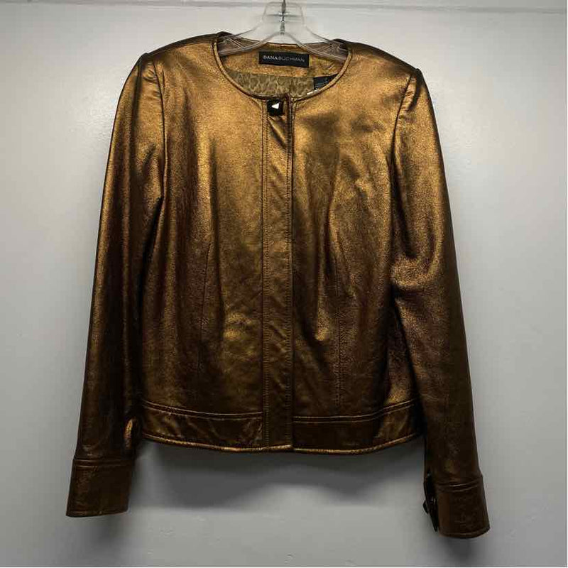 Dana Buchman Women's Size 6-S Bronze Shimmer Single Button Jacket