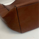 Frye Brown Leather Solid Shoulder Handbag