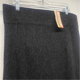 Beyond Threads Size L-12 Women's Charcoal Tweed Pull On Skirt