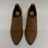 Dolce Vita Size 8.5 Women's Tan Embroidered Pointed Toe Booties