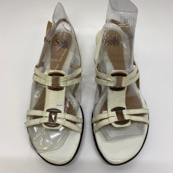 Sofft Women's Size 8 White Solid Wedge Sandals