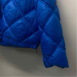Kenneth Cole Women's Size Xl Blue Solid Puffer Jacket