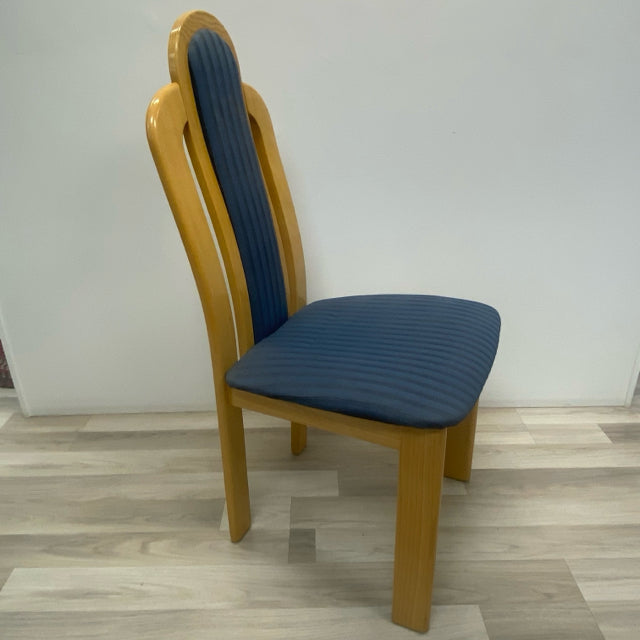 Birch-Blue Wood Chair