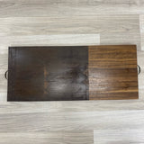 Handmade Brown Walnut Wood Charcuterie Board w Handles